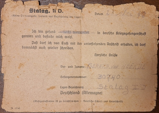 Stalag II D achterzijde